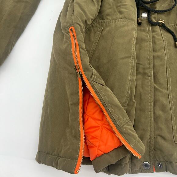 VERI GUDE Green Coat With Hood - Picture 4 of 11